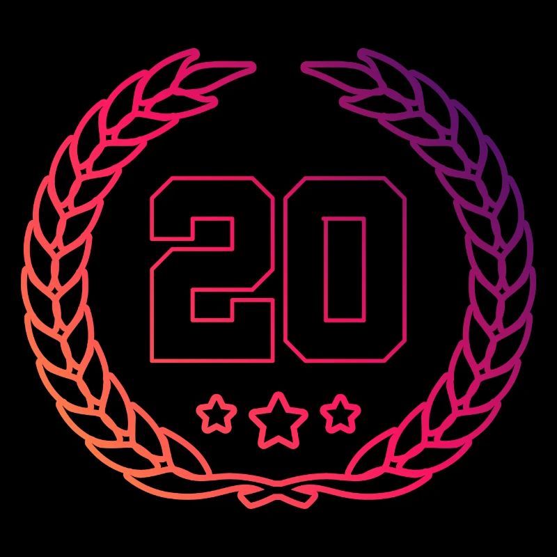 20 Number wreath