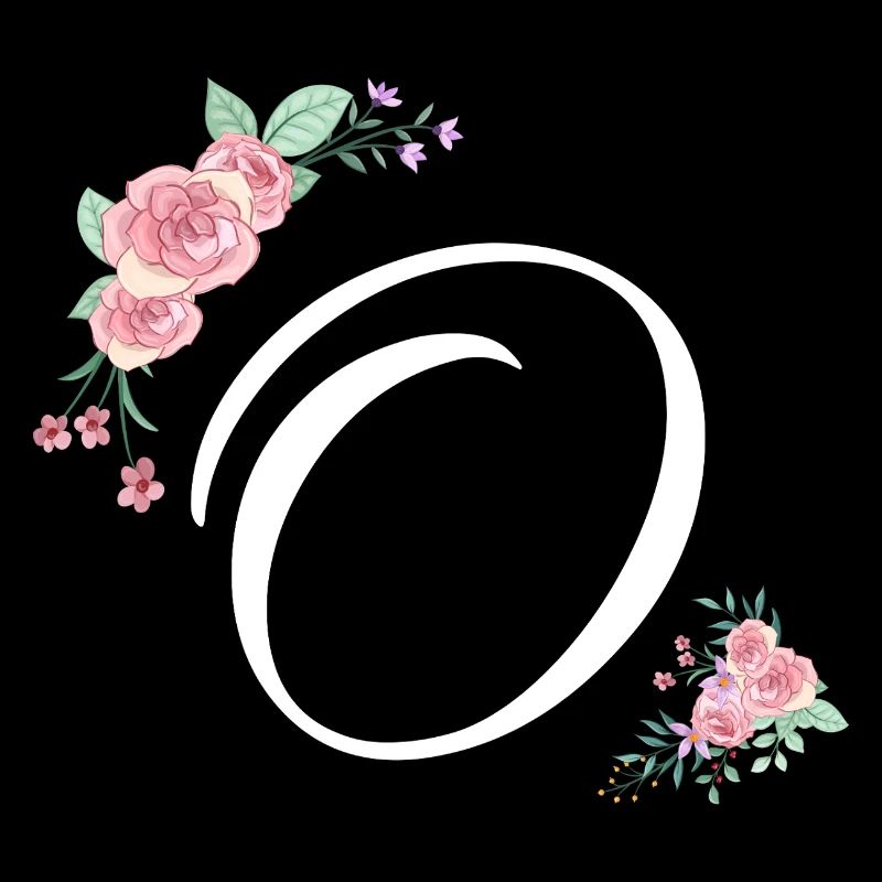 Buchstabe o Blumen