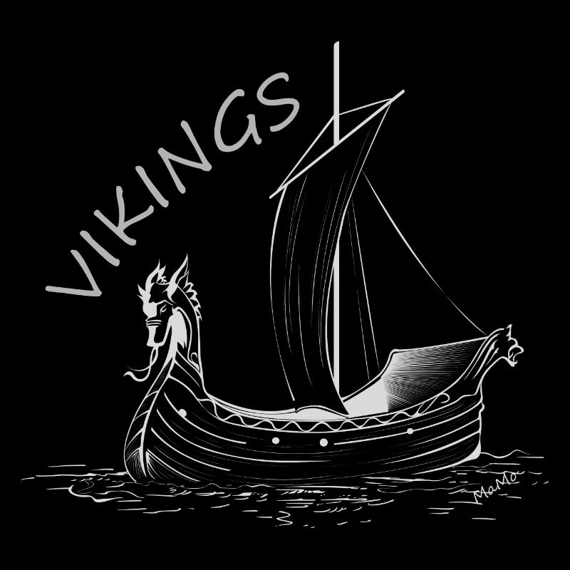 Vikings boot mono, bateau Viking