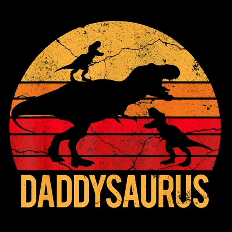 Vintage Retro Daddy Soraurus Gift For Fathers Day