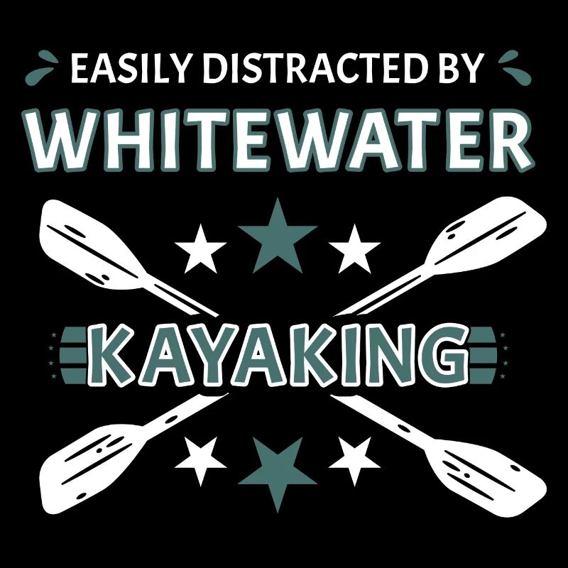 Facilement distrait par le kayak en eau vive