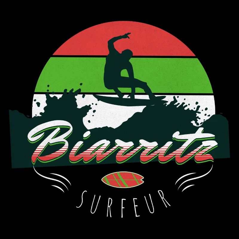 Biarritz Surf - Surfeur Vagues Océan Pays Basque