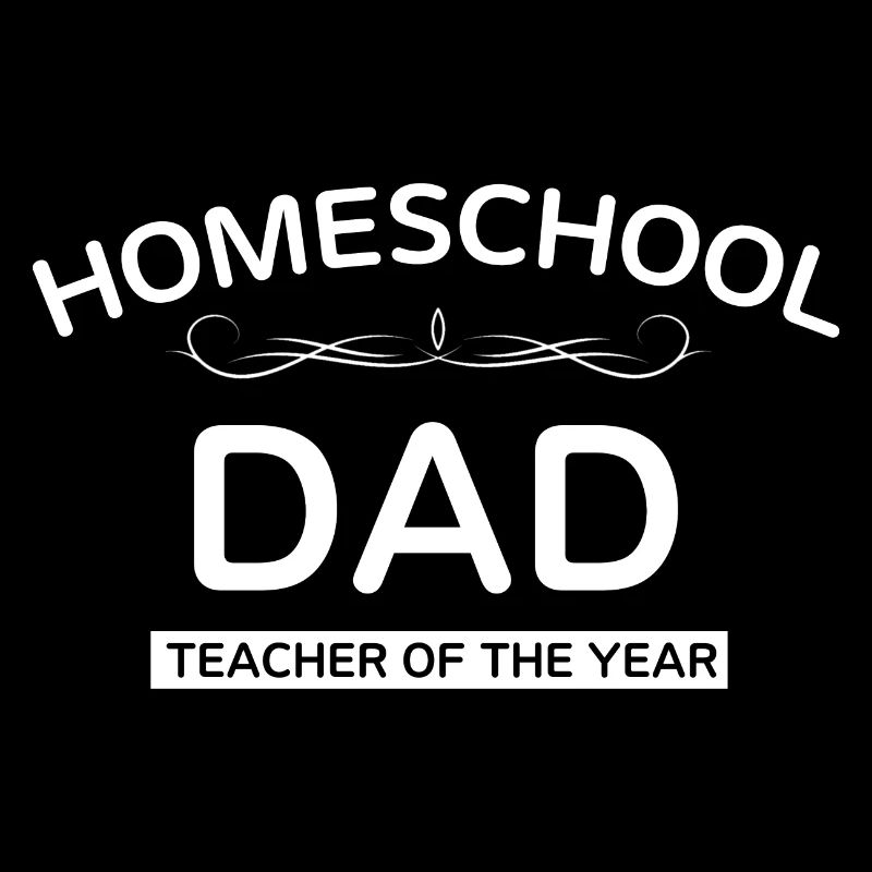 Papa de l’école à la maison Leçons à la maison drôle Dire cadeau