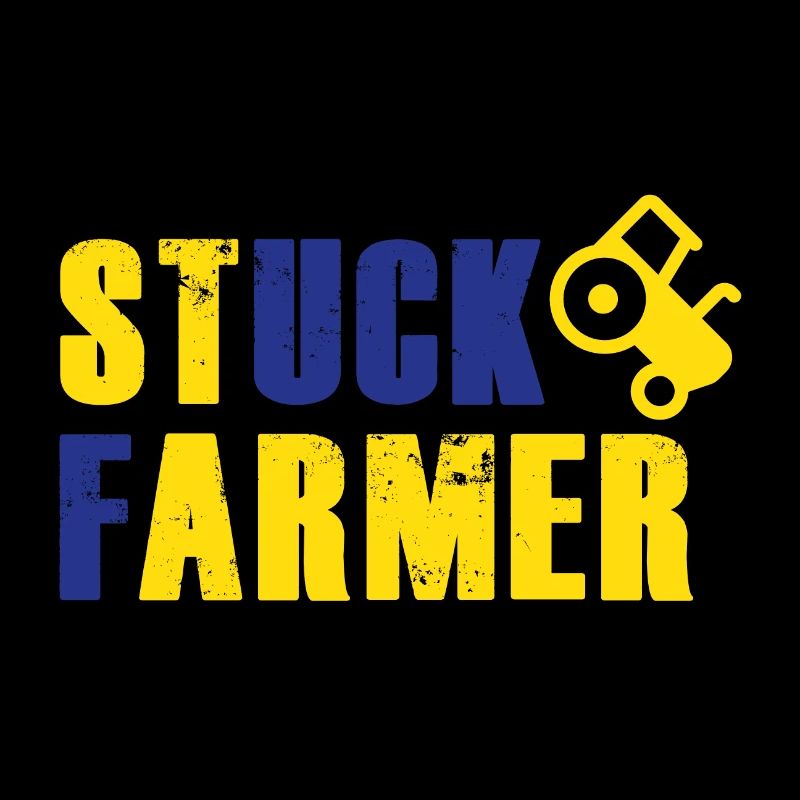 STUCK FARMER YELLOW BLUE