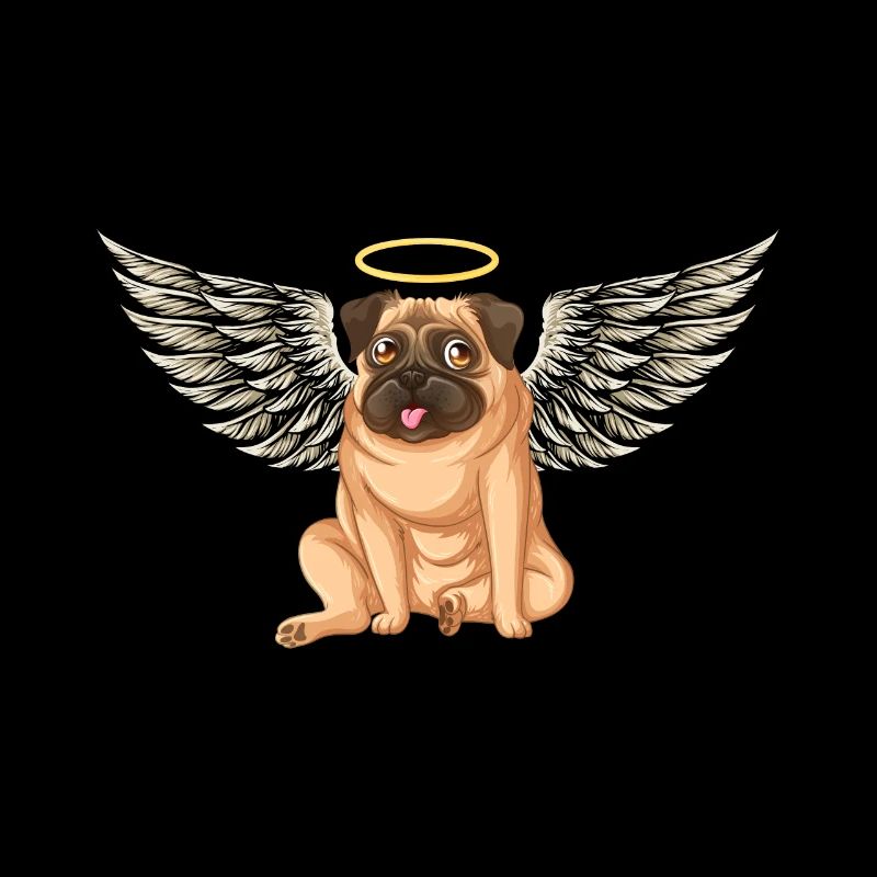 Angel Pug Dog