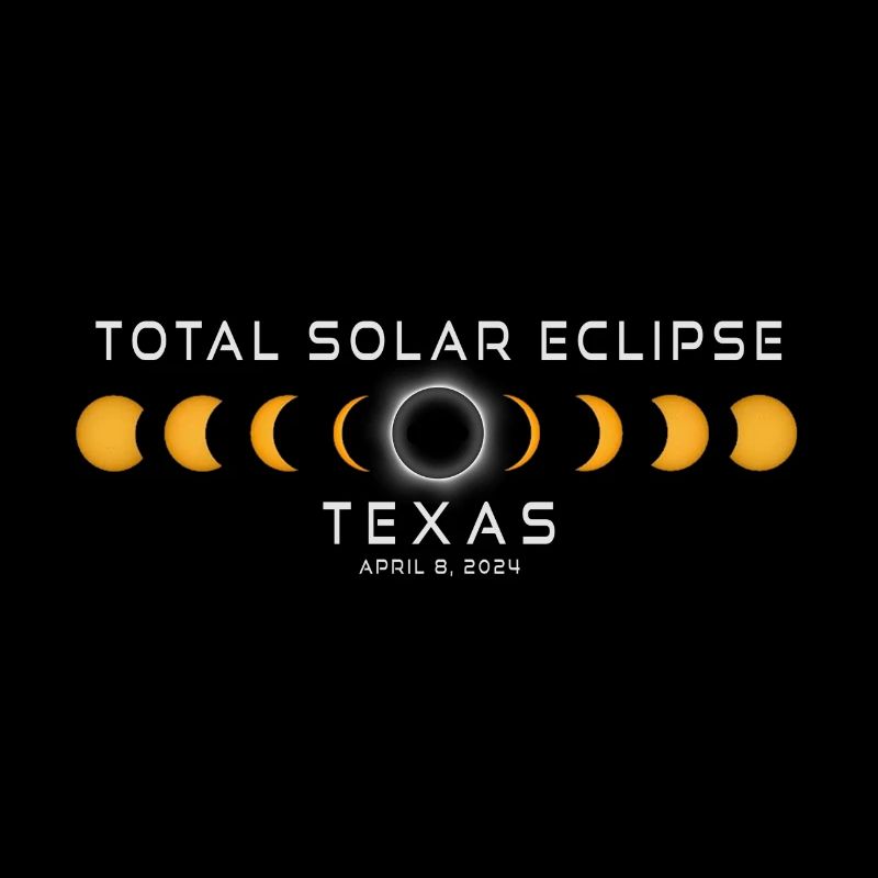 Texas Solar Eclipse 2024 April 8 Souvenir