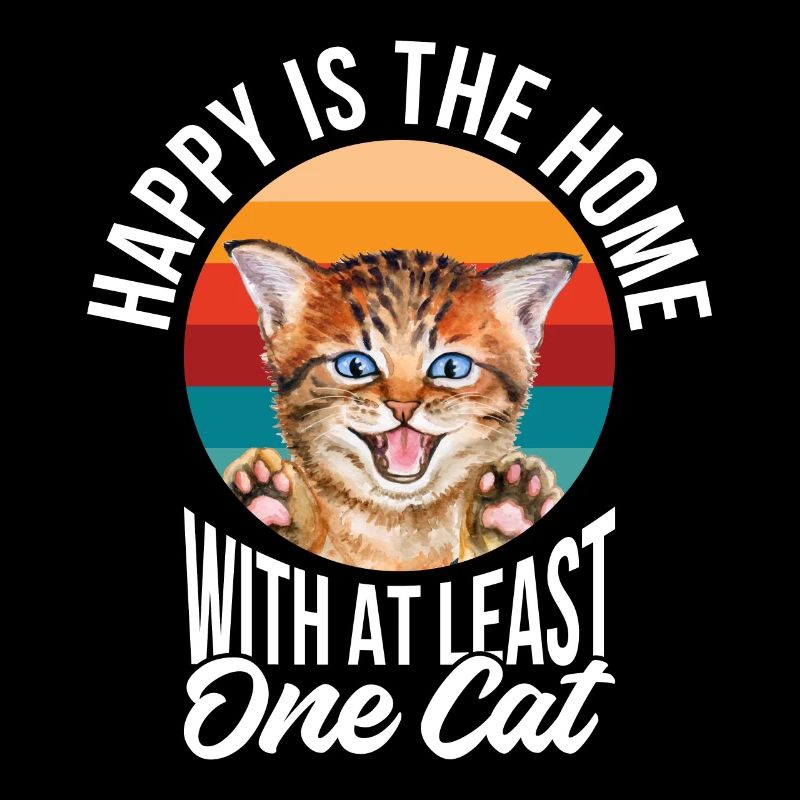 Heureux est la maison avec au moins un chat