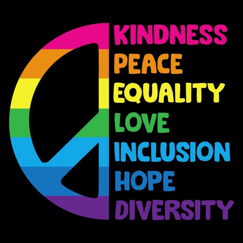 Kindness Peace Equality Love Inclusion Hope