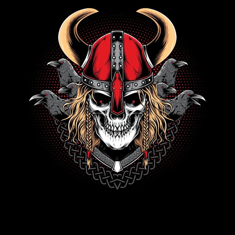 Viking warrior with raven