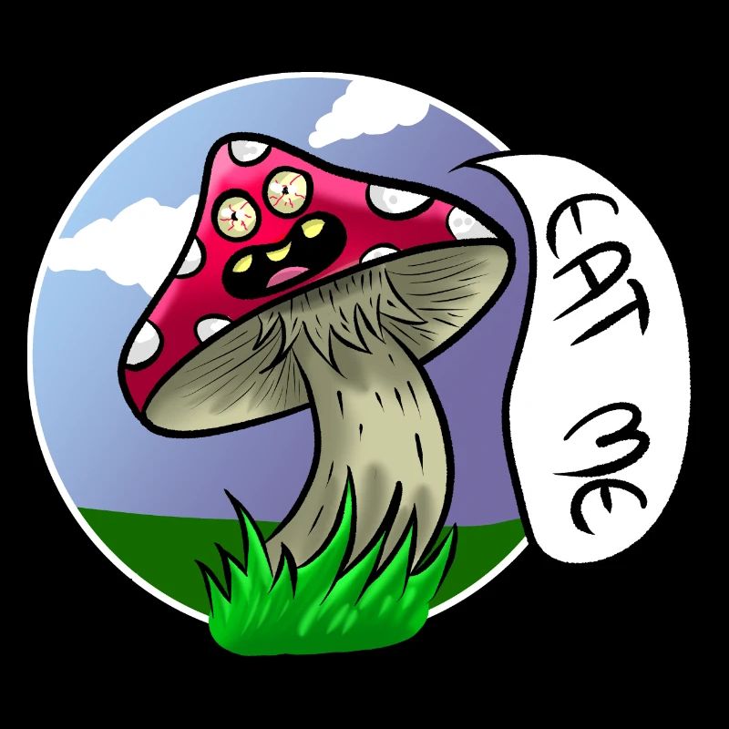 Mushroom Toadstool Magic Mushroom Eat Me psychedeli