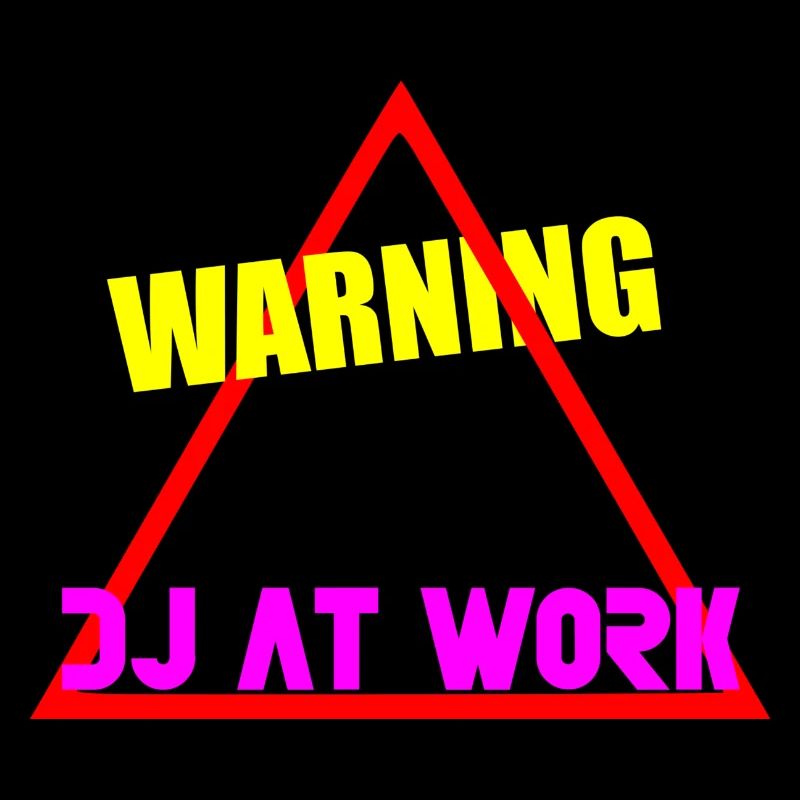Warnung dj bei der arbeit