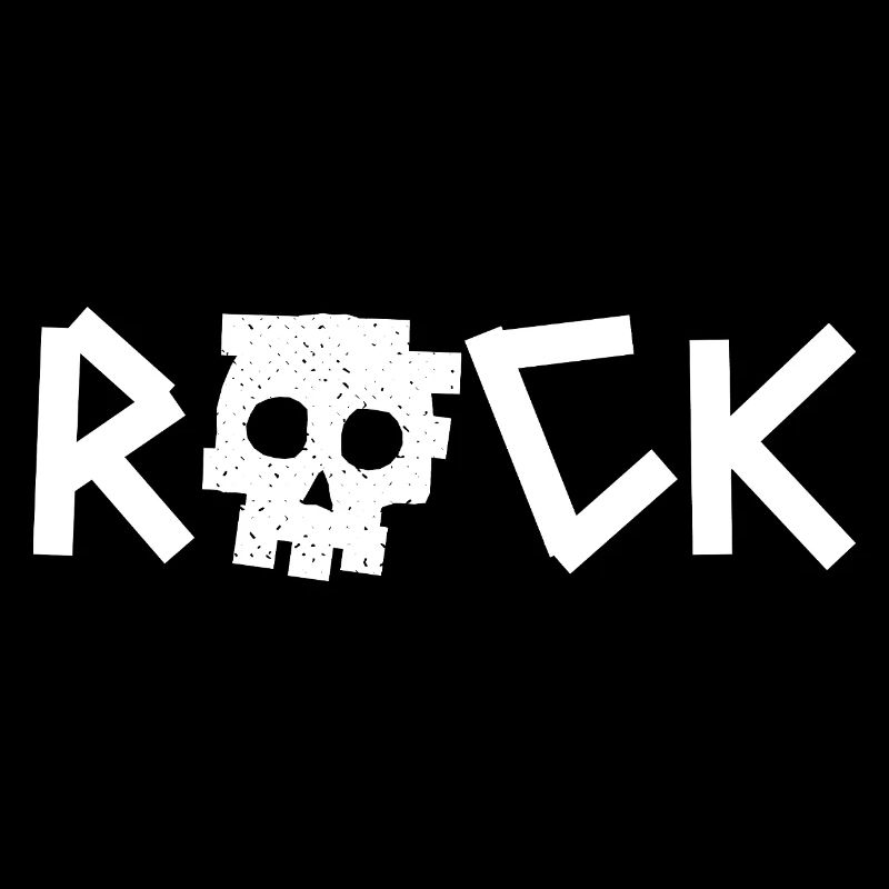 Rock skull logo design