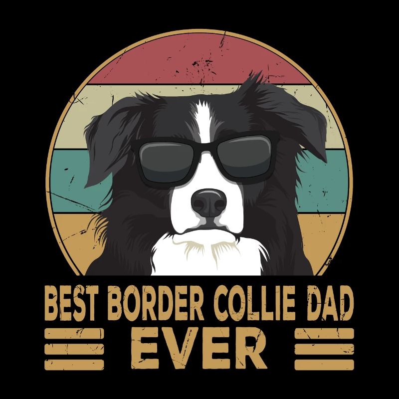 Best Border Collie Dad Ever Hunde Herrchen