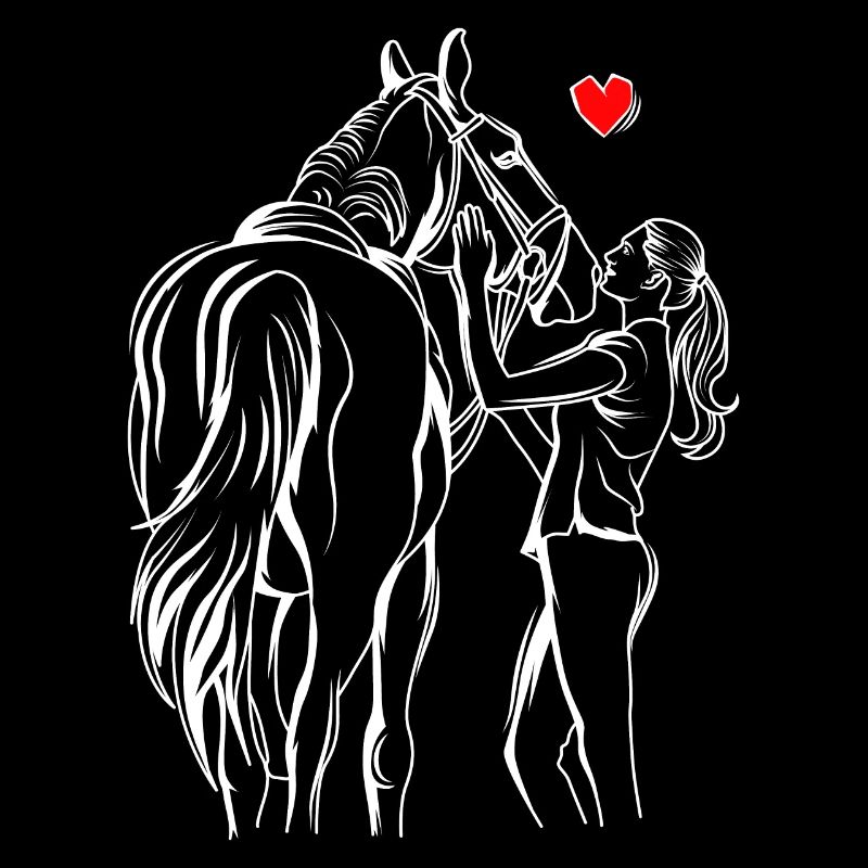 Chevaux filles amour cavalière