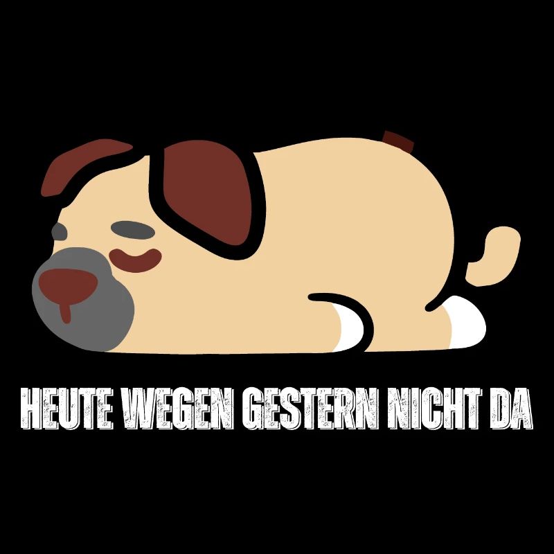 heute wegen gestern nicht da