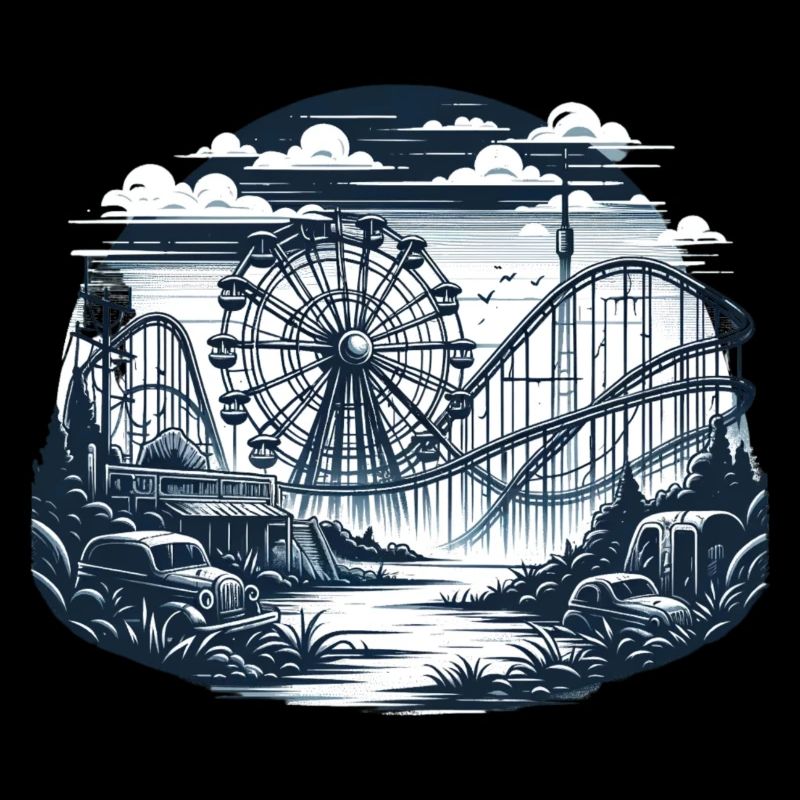 Parc d'attractions abandonné urbex