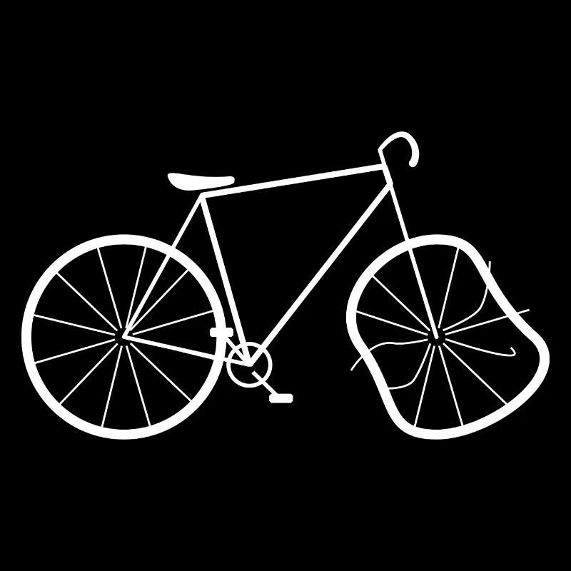 Vélo cassé blanc - Crash