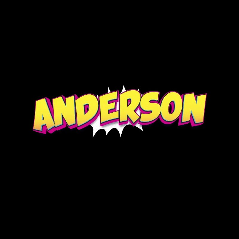 Anderson Custom Name Comic Book Style Pop Art,