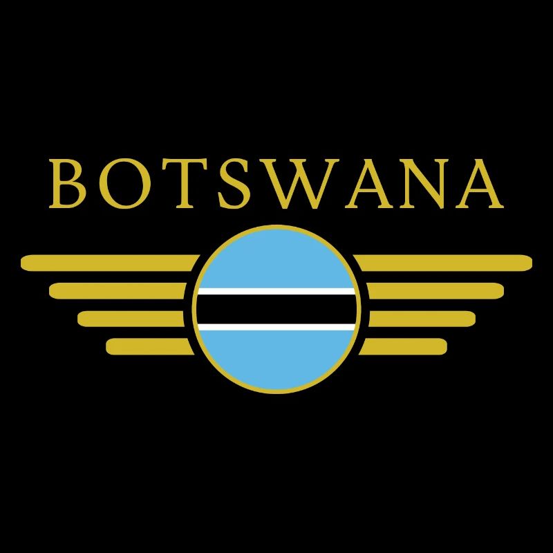 J’aime le Botswana, T-shirt design de style élégance