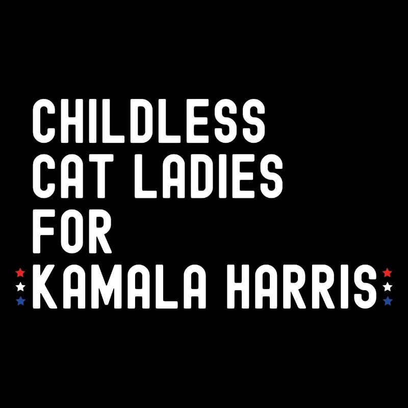 Dames chat sans enfant pour Kamala Harris 2024 -