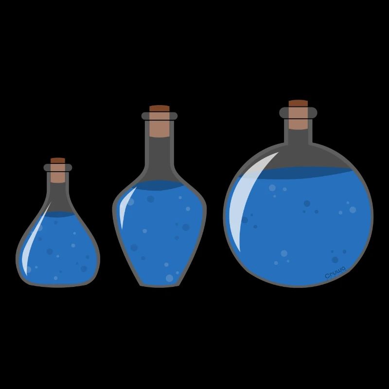 Une collection de potions de mana