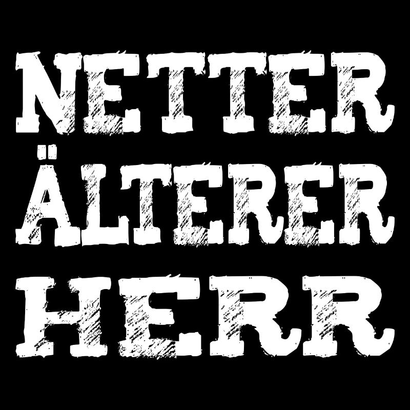 Netter älterer Herr Design