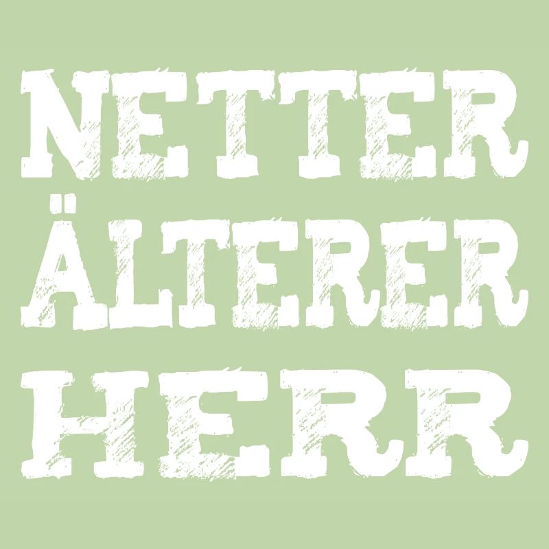 Netter älterer Herr Design