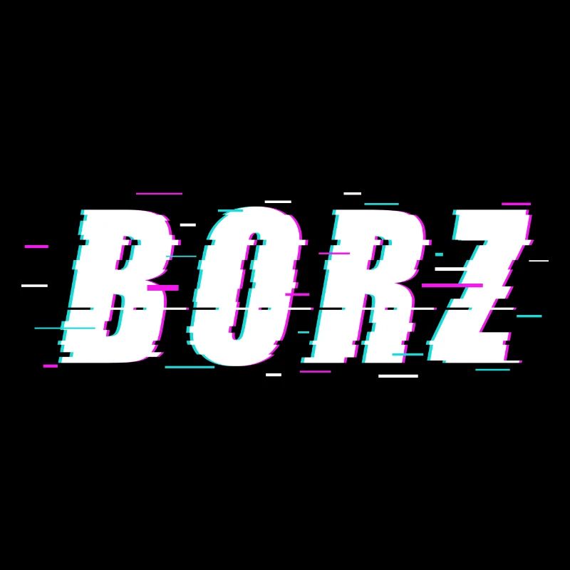 Borz - Effet de glitch de loup tchétchène
