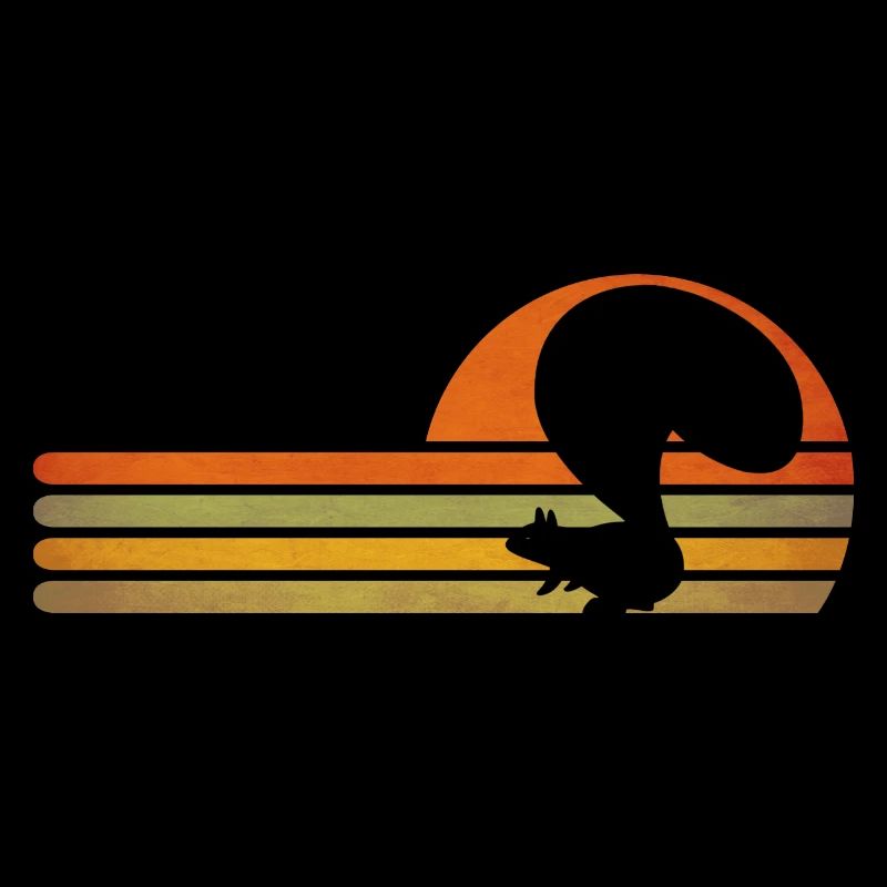 Eichhörnchen Shirt. Jahrgang Squirrel
