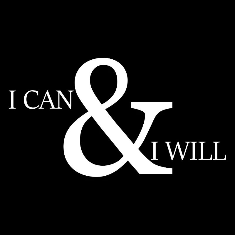 Unstoppable Determination: I Can & I Will (White)