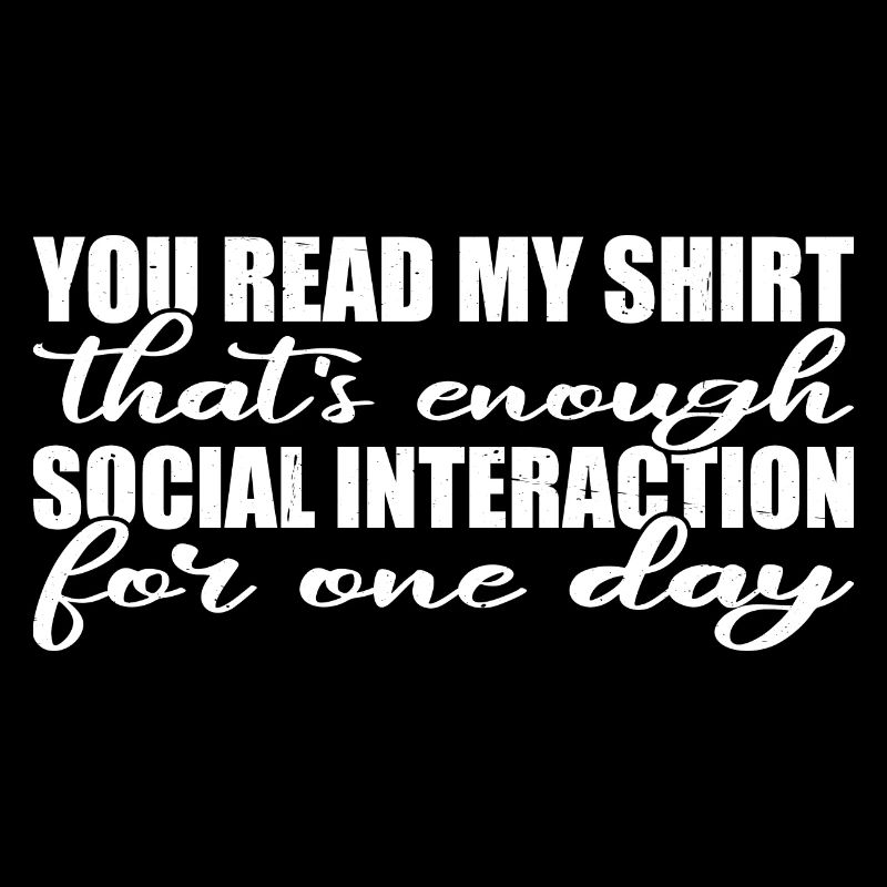 C’est assez d’interaction sociale pour un jour 3