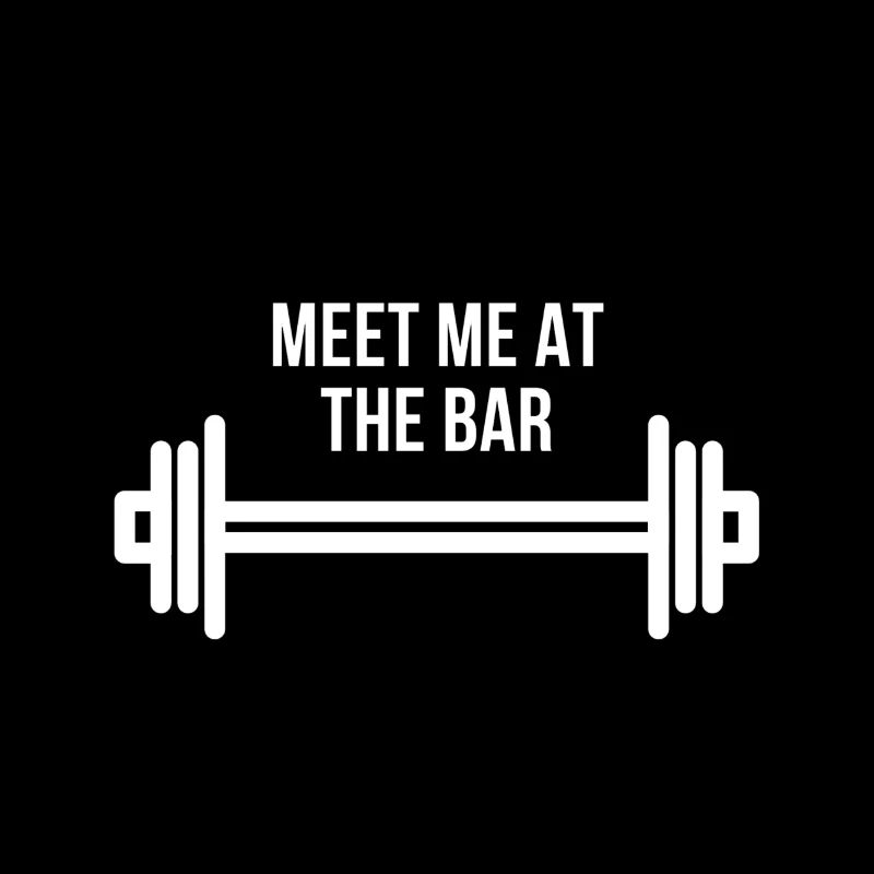 Treffen Sie mich an der Bar weiß