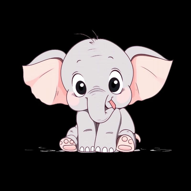 Süßer kleiner Elefant