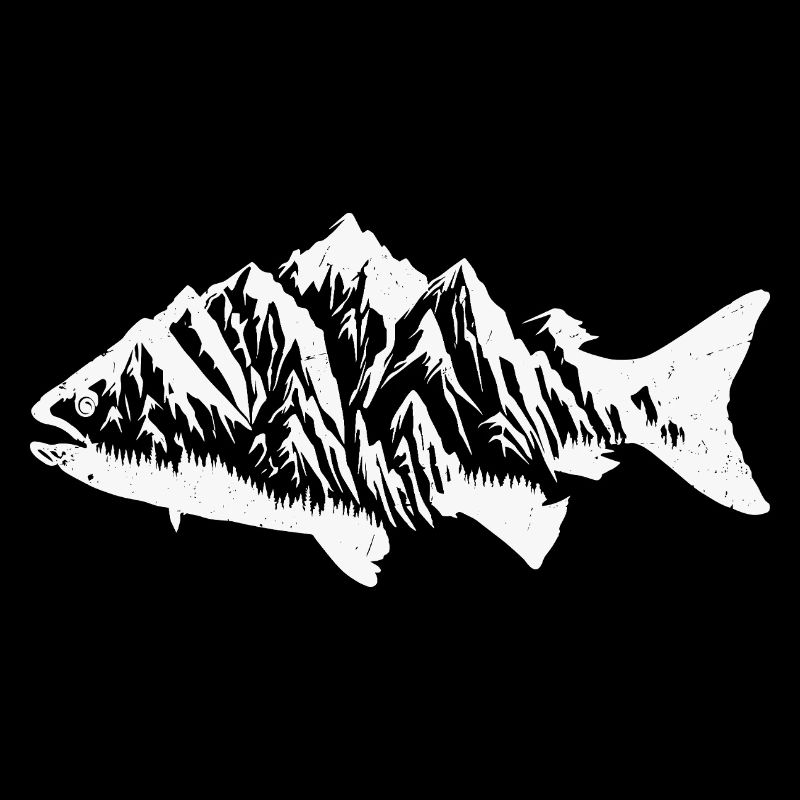 Mountain Landscape in Fish