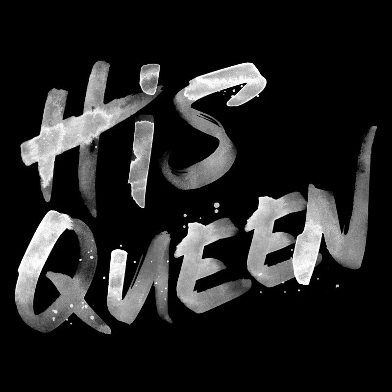 His Queen Splash - White