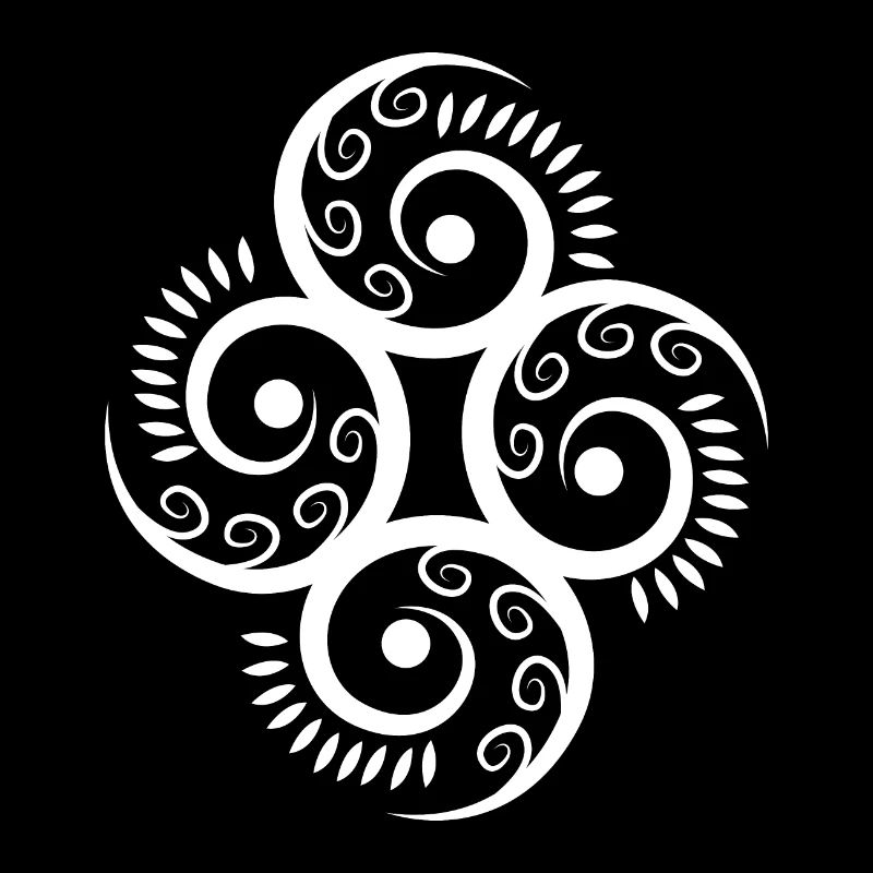 Maori Koru Tattoo Frieden Glück - Geschenkidee