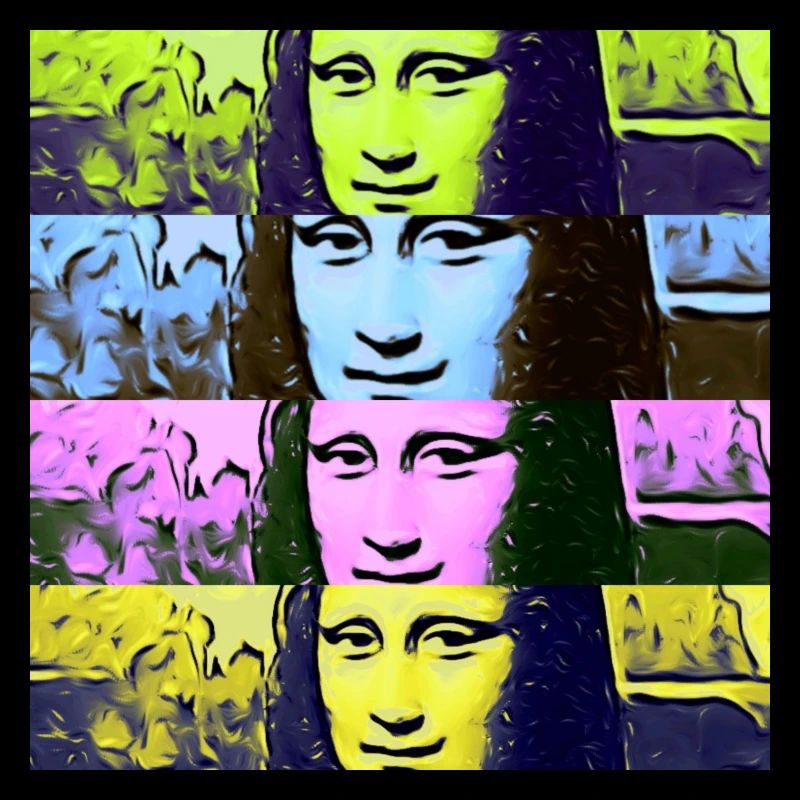 Mona Lisa Pop Art x 4