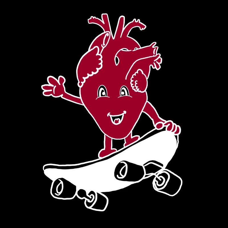 Skateboard Herz