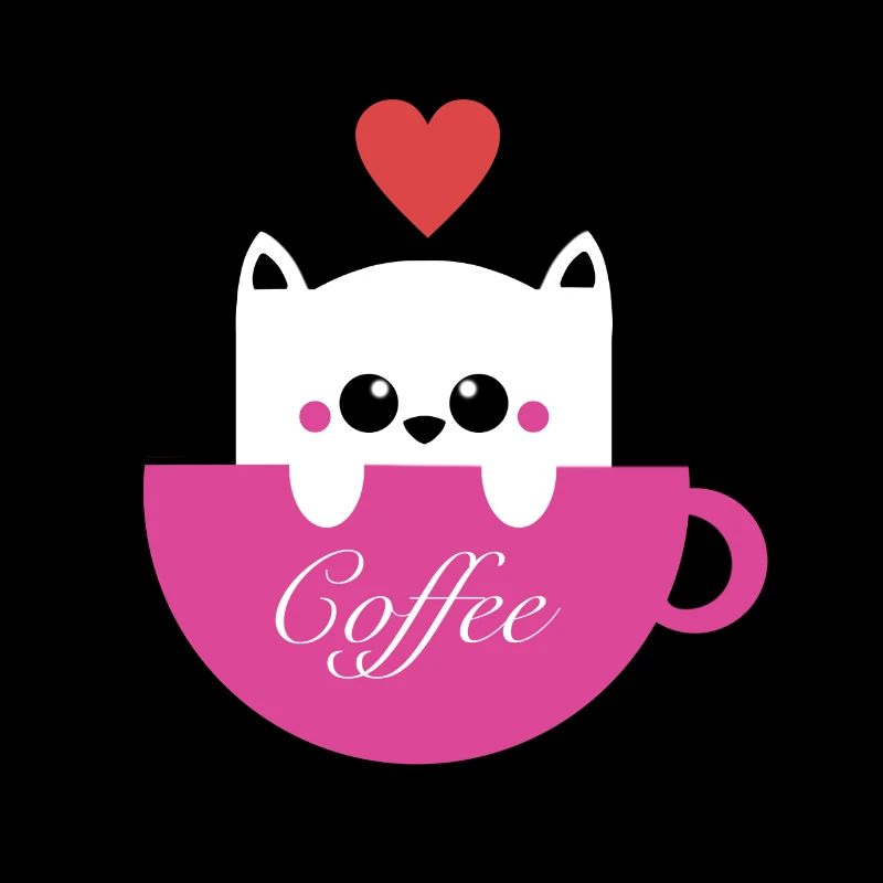 Chat aime le café