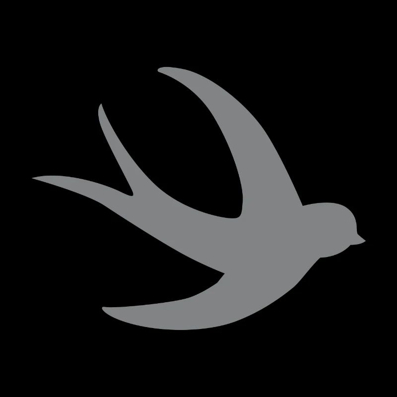 oiseau hirondelle volant unique en gris