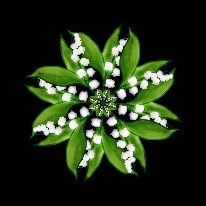 Maiglöckchen Rosette