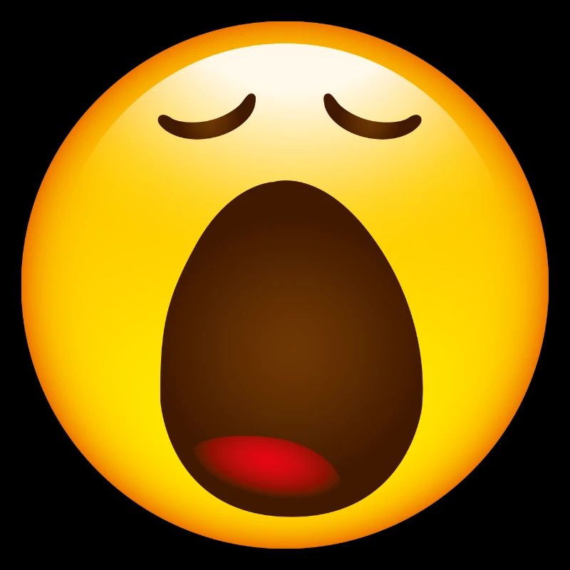 Smiley Glossy Yawning