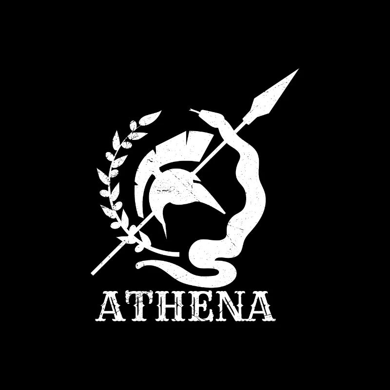 Greek mythology Athena silhouette gift