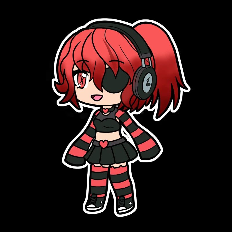 Enfant Emo Pirate Rouge