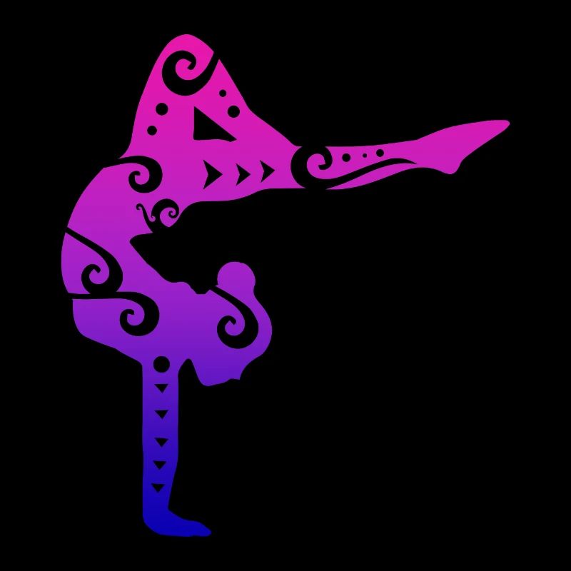 Gymnastik Mädchen Turnerin Yoga Pose Geschenk