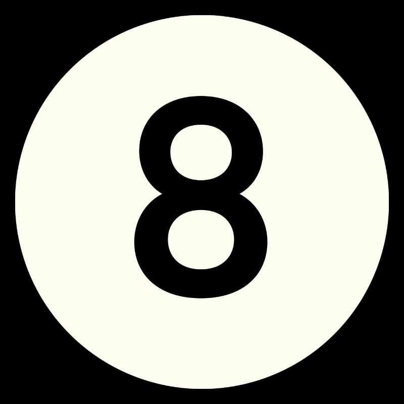 Billard Billardkugel Nr. 8