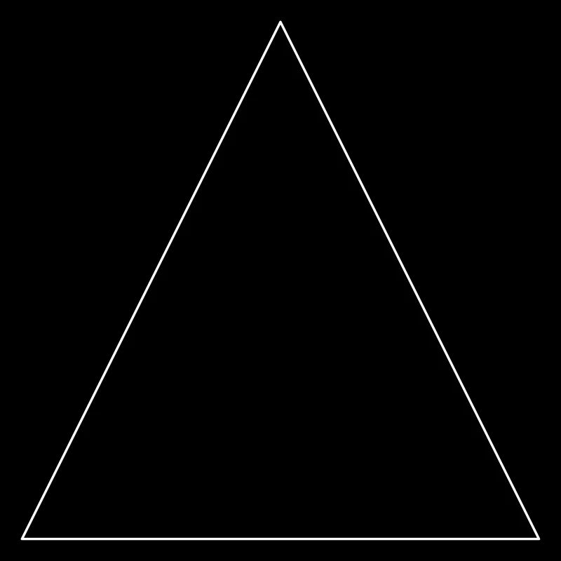 Simples Dreieck, minimalistisch, einfach, schön!