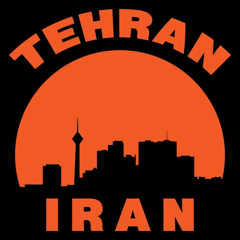 Tehran Iran Silhouette Geschenk