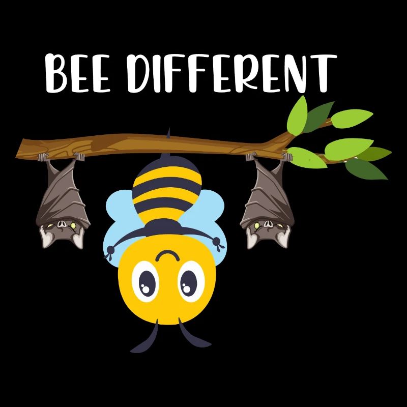Bee Different Honey Bee With Bats