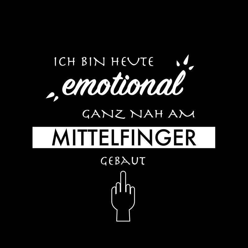 Nahe am Mittelfinger gebaut